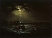 Joseph Mallord William Turner Fishermen at Sea  (The Cholmeley Sea Piece) oil painting on canvas